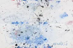 Duffy's Dream by William Ronald, 1990, mixed media on canvas (diptych), sold May 2026