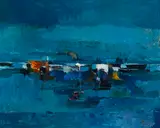Untitled by Gordon A. Smith, oil on canvas, sold May 2026