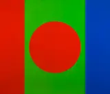Le mur de vert by Claude Tousignant, 1964, acrylic on canvas, sold May 2026