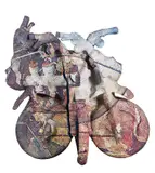 Yamaha 5 Valve by Pierre Ayot, mixed media sculpture, sold May 2026