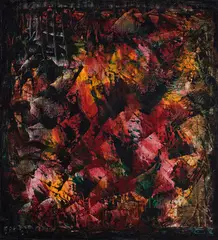Sans titre by Marcelle Ferron, 1950, oil on canvas on board, sold May 2026