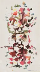 Sans titre by Pierre Gauvreau, 1950, coloured ink on paper, sold May 2026