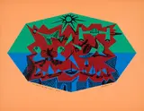 Au bord de la mer by Alfred Pellan, 1972, colour lithograph on paper, sold May 2026