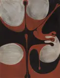 Sans titre by Robert Roussil, 1957, pastel on paper, sold May 2026