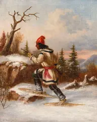 The Trapper by Cornelius Krieghoff, oil on canvas, sold May 2026