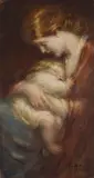 Mother and Babe by Laura Adelaine Muntz Lyall, 1904, watercolour on paper, sold May 2026