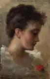 Portrait of a Young Girl by Laura Adelaine Muntz Lyall, 1891, oil on board, sold May 2026
