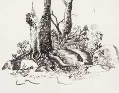 Forest by Arthur Lismer, ink on paper, sold May 2026