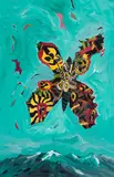Butterfly by Jack Shadbolt, 1988, acrylic on poster, sold May 2026