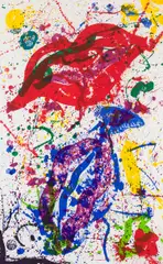 Untitled (Lembark 278; SF-329) by Sam Francis, screenprint on paper, sold Apr 2026
