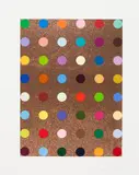 Carvacrol by Damien Hirst, colour screenprint with bronze glitter, sold Apr 2026