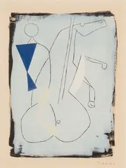 One Etching from the "Idea e Spazio" Series by Marino Marini, colour lithograph on paper, sold Apr 2026