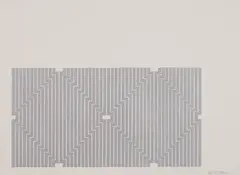 Casa Cornu (Aluminum series) by Frank Stella, 1970, lithograph on paper, sold Apr 2026