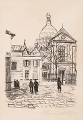 Sacré-Cœur by Maurice Utrillo, lithograph on paper, sold Apr 2026