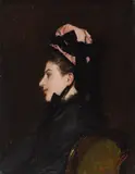 Lady by Jules Adolphe Goupil, oil on board, sold Apr 2026