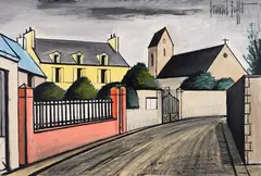 Octeville by Bernard Buffet, 1983, oil on canvas, sold Apr 2026