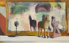 The Black Rose by Dexter Dalwood, 1989, oil on canvas, sold Apr 2026