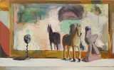 The Black Rose by Dexter Dalwood, 1989, oil on canvas, sold Apr 2026