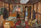 Inside by Vusi Khumalo, 1996, mixed media on board, sold Apr 2026