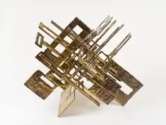 Gwidion by Ibram Lassaw, 1980, Nickel-silver, brass, and silicon-bronze, sold Apr 2026