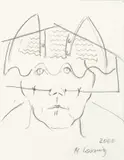 Selbstbildnis by Maria Lassnig, 2000, Bleistift auf Velin, sold May 2008