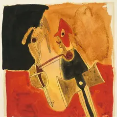 Ohne Titel by Francisco Toledo, Aquarell und Feder auf Bütten, sold Nov 2009