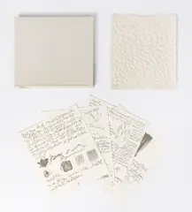 Permutation by Günther Uecker, 1983, Prägedruck auf festem Velin und 4 lithografisch bedruckte Doppelbögen; in Original-Leinenkassette, sold Sep 2026