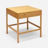 Prototype table by Erwin Heerich, c. 1985, ash, pine, sold Jun 2023
