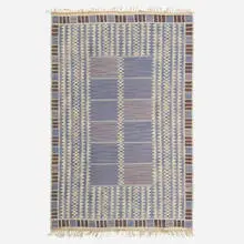 Salerno flatweave carpet by Barbro Nilsson, c. 1955, hand-woven wool, sold Jun 2023