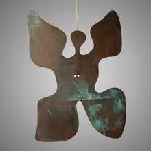 Untitled (Gong) by Harry Bertoia, c. 1975, silicon bronze with applied patina, sold Jun 2023