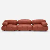 Camaleonda modular seating by Mario Bellini, 1971, leather, chrome-plated steel, sold Jun 2023