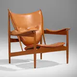 Chieftain lounge chair by Finn Juhl, teak, leather, sold Jun 2023
