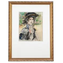 Portrait of a Young WomanPencil and by Isaac Israëls, Pastel on PaperSigned, offered Nov 2024
