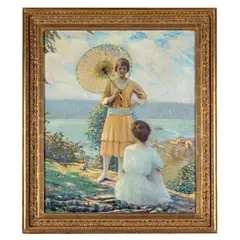 Walk on the Hudson River by Robert Alexander Graham, Oil on canvas, offered Oct 2024