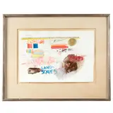 Joan Snyder (American b. 1940)'Vocabulary' by Joan Snyder, Mixed Media on Paper17 1/2in. x 12in (44cm. x 30cm)Framed: 26in. x 20in. (66cm, offered Sep 2024