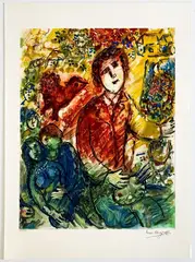 Untitled by Marc Chagall, Lithograph in color print on paper, offered Jun 2022