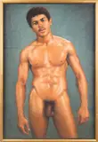 Primal Messanger by Lyle Gerts aka Gertz, Pastel on paper, offered Jul 2024