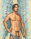 Gaurdian Angel by Kent Neffendorf, Oil on canvas, offered Jul 2024