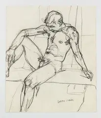 Untitled by Larry R. Collins, Charcoal on paper, offered Jul 2024