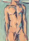 Provincetown Nude Study by Larry R. Collins, 2009, Oil on canvas, offered Jul 2024
