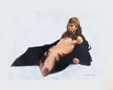 Untitled by Shozo Nagano, 2004, Oil on paper, offered Jul 2024