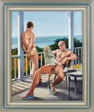 Summer Rental by Darold Elliot Perkins, 1998, Oil on canvas, offered Jul 2024