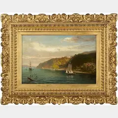 Mt. Vernon from the Potomac.' by Thomas Hill, Oil on canvas, offered Jan 2024