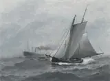 The Finish....' by William Halsall, Gouache on paper, offered Jan 2024