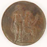 Massachusetts Horticultural Society by F.N. Mitchell, Bronze Medal 1886. Bronze relief. 2" diameter. See, Spink & Son's Monthly Numism, offered Jan 2024