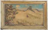 Sand Dunes with Figures.' by Charles, Oil on board, offered Jan 2024