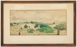 Across the Pomfret Hills.' by John E Hubbard, Watercolor, offered Jan 2024