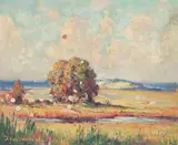 Tidal Marsh and Sea.' by Charles, Oil on panel, offered Jan 2024