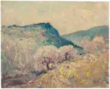 Impressionist Mountainscape.' by Charles, Oil on board, offered Jan 2024