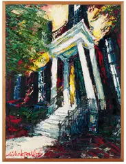 Sun Pitched.' by James Michalopoulos, Oil and mixed media on canvas. 1999, offered Jan 2024